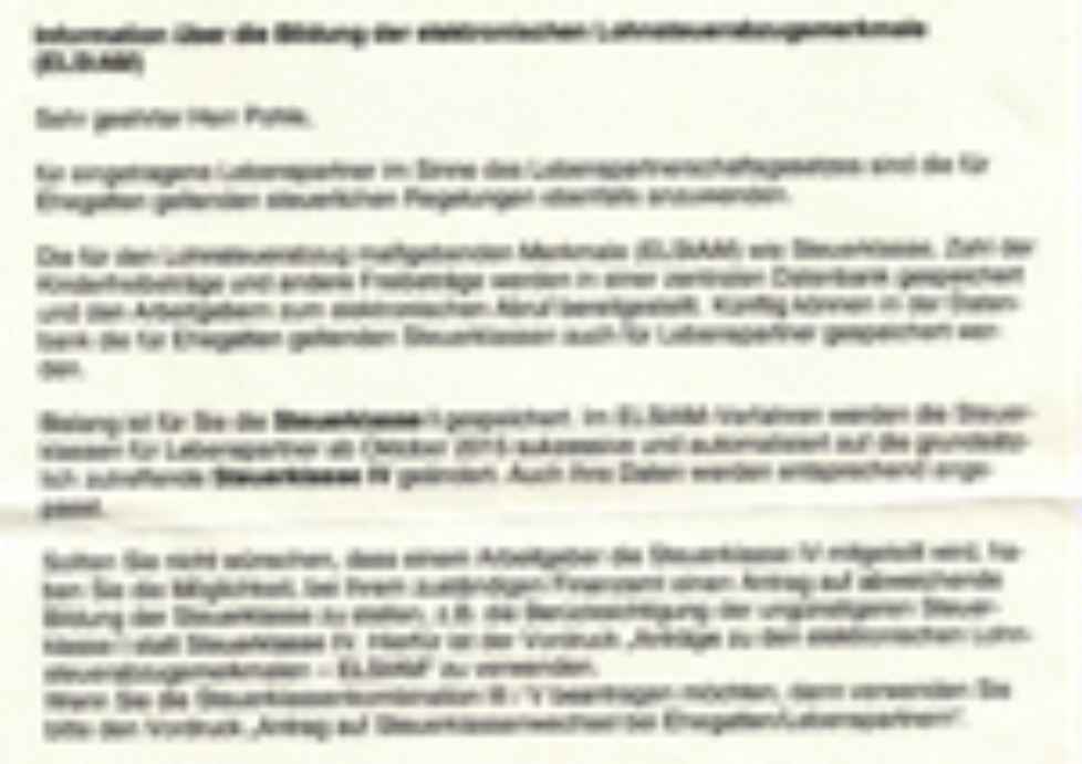 Steuerliche Berücksichtigung von Lebenspartnerschaften